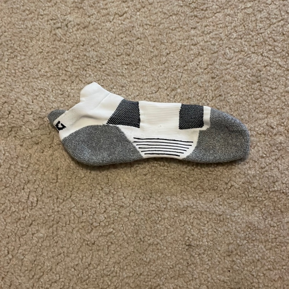 Grey and white DSG socks